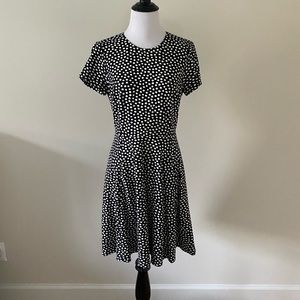 Kate Spade New York Black White Polka Dot Ponte Dress – Size 6